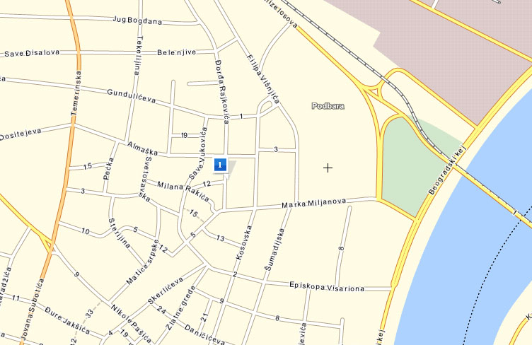 mapa novog sada ulice Sundjer za komfor mapa novog sada ulice